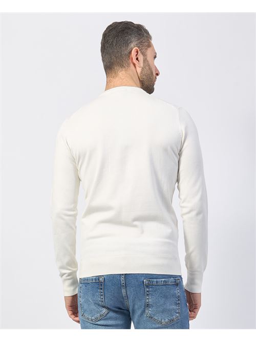 Yes Zee viscose blend sweater with double collar effect YES ZEE | M865-MR000107